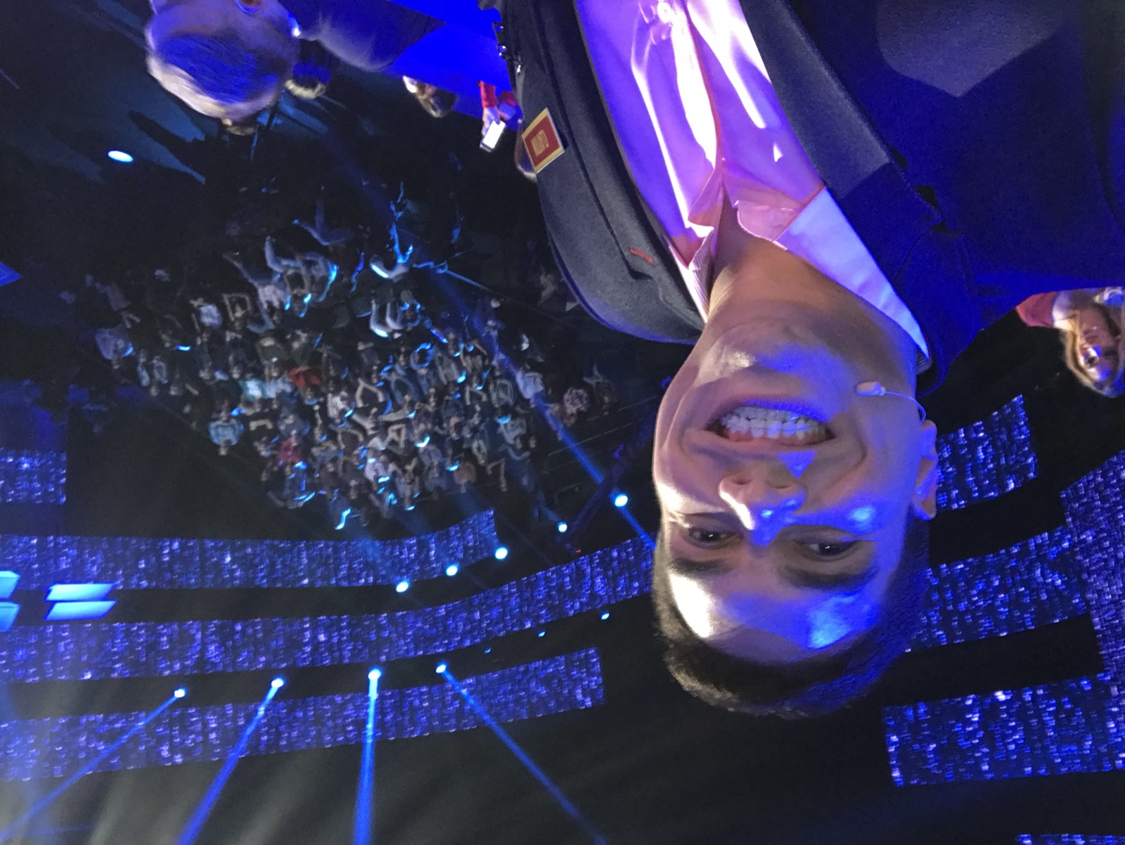 Palestra de oratória, com plateia